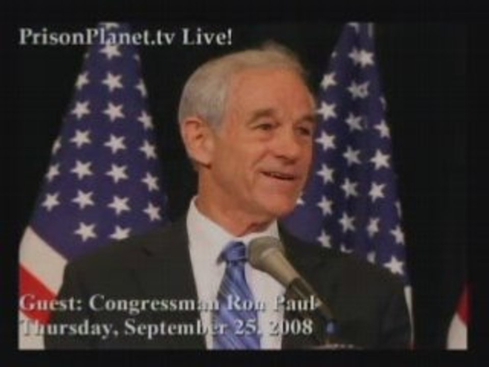 Ron Paul on Alex Jones Economy 1/2