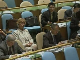 Gordon Brown speaks to the United Nations