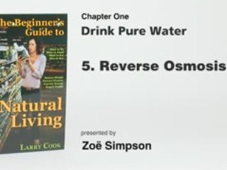 Drink Pure Water - Natural Living Principle No. 1