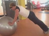 Personal Trainer Luxembourg - Stability Ball Plank Knee In