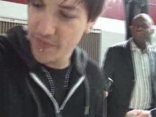 Quentin à la gare le 21.09.08