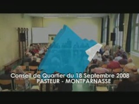 CONSEIL DE QUARTIER PASTEUR / MONTPARNASSE 180908