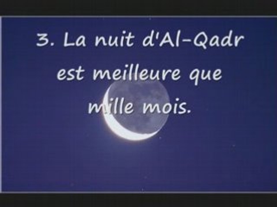 Darifton :  Sourate al qadr ( La destinée )