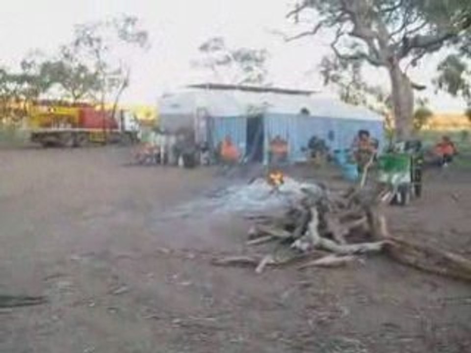 Petite bière au campement des foreures