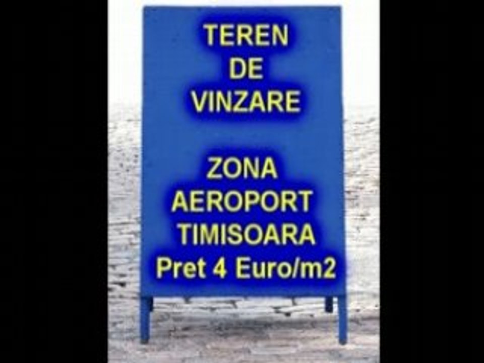 Imobiliare Teren zona Aeroport Timisoara | Imobiliare Timis