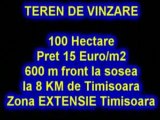 Imobiliare - Vinzare Teren 100ha 8Km de Timisoara