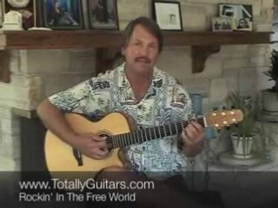 Guitar Lesson- Rockin' In The Free World - Neil...