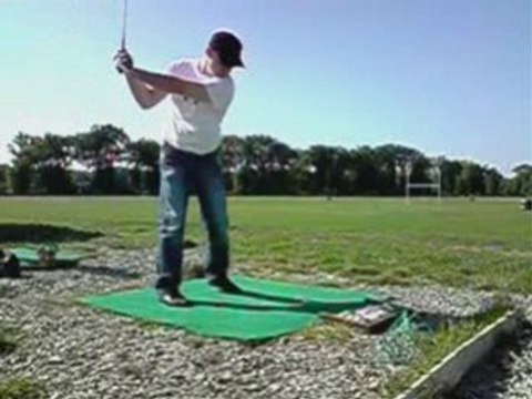 Golf practice viewty slow motion