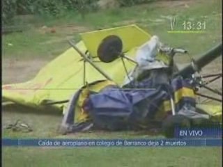 Una avioneta se estrelló en un colegio de Lima, en Perú