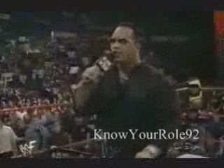 The Rock gives gift to Nation of Domination