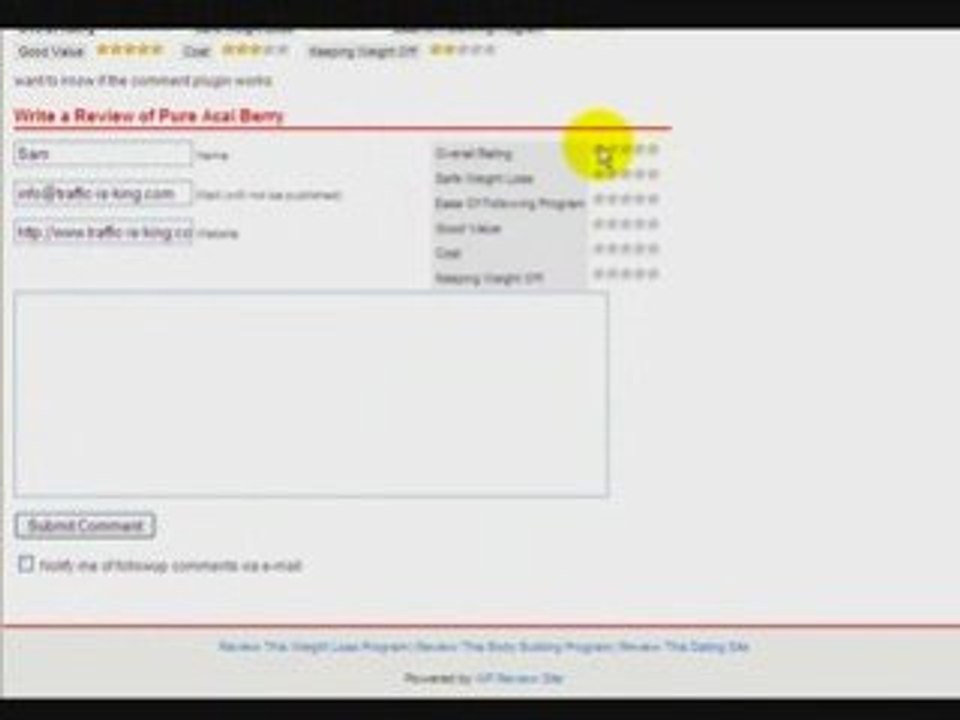 How To Submit A Weight Loss Review