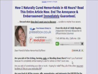 Get Rid Of Hemorrhoids Effectively