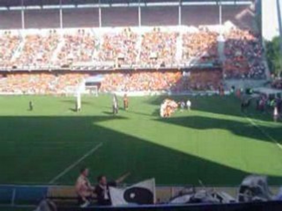 Lens -Angers SCO : Entrée des joueurs