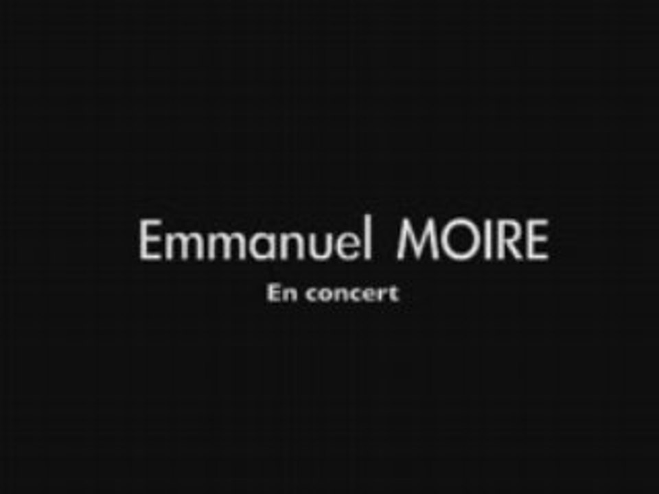 Tournée Emmanuel MOIRE "Là où je pars"