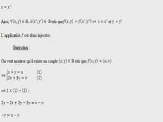Exercice mathematiques bijection
