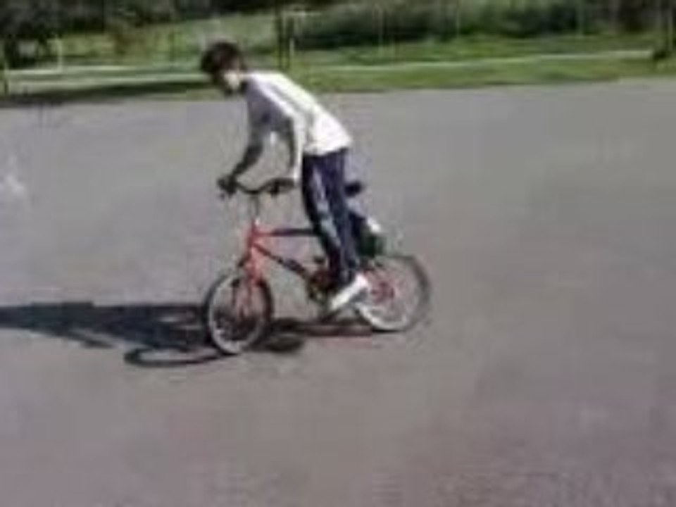 Chute en vélo