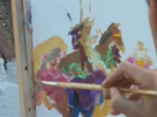 Montebello & Paquito Chocolatero painting