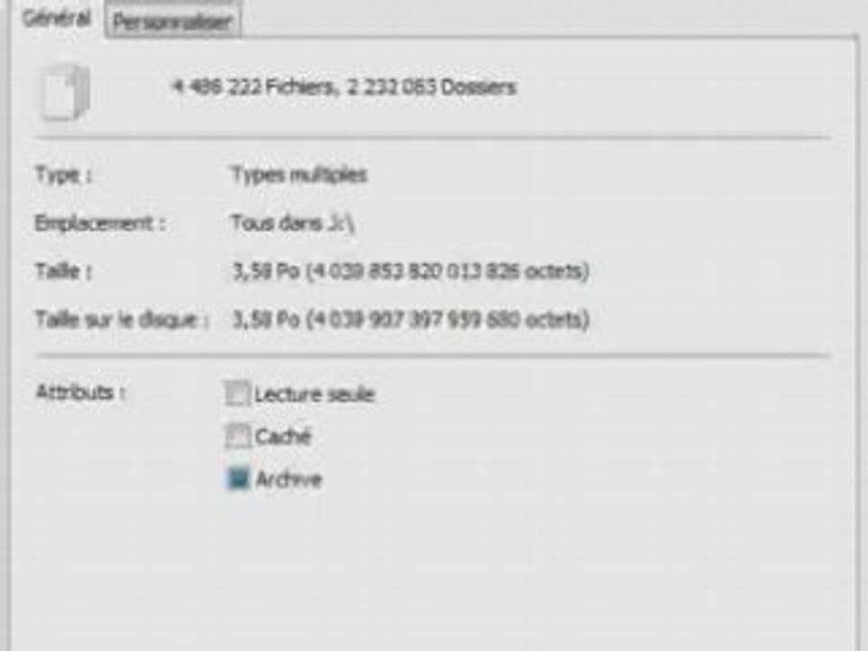 Bug: La clef USB de plus de 3 PetaOctet !!!