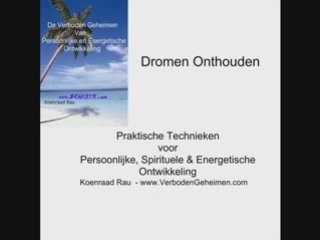 UITLEG OVER JE DROMEN ARCHETYPES TELEPATHIE IN DROMEN