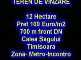 Vinzare Teren 12ha Metro Timisoara - Imobiliare