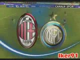 MILAN AC - INTER MILAN ( 1 - 0 ) : BUT DE RONNIE