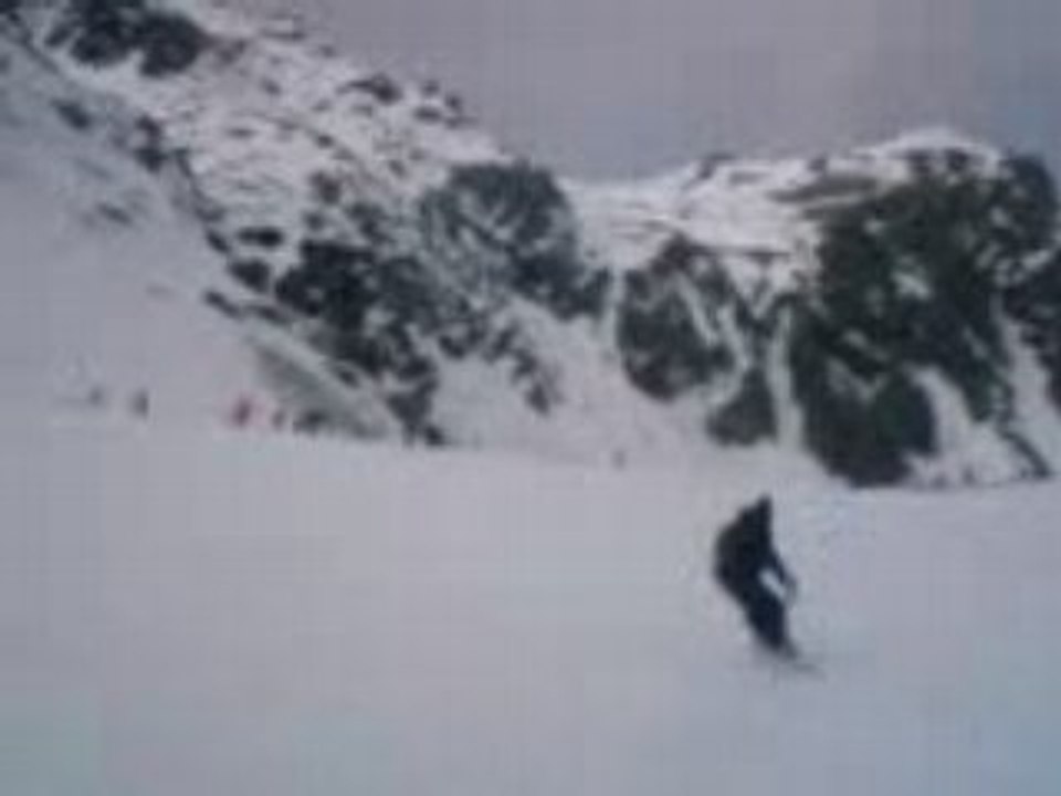 tignes "maco en mode snowboard"
