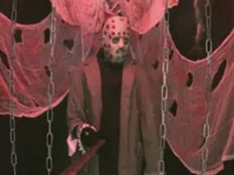 Knife Wielding Jason Halloween Animatronic