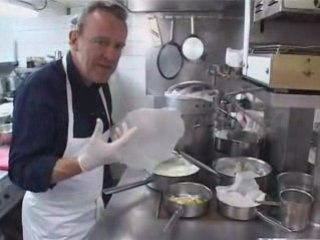 Alain Passard: Tombée d’épinards, mousseline de carottes