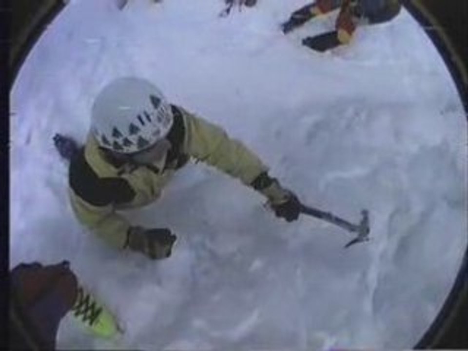 Ice axe placement