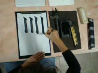 FRANCE SHODO "1ER TRAIT VERTICAL ET POINT DE BAS"