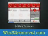 Adware Punisher win32 virus removal software
