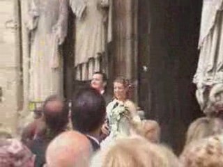 Notre sortie de la basilique