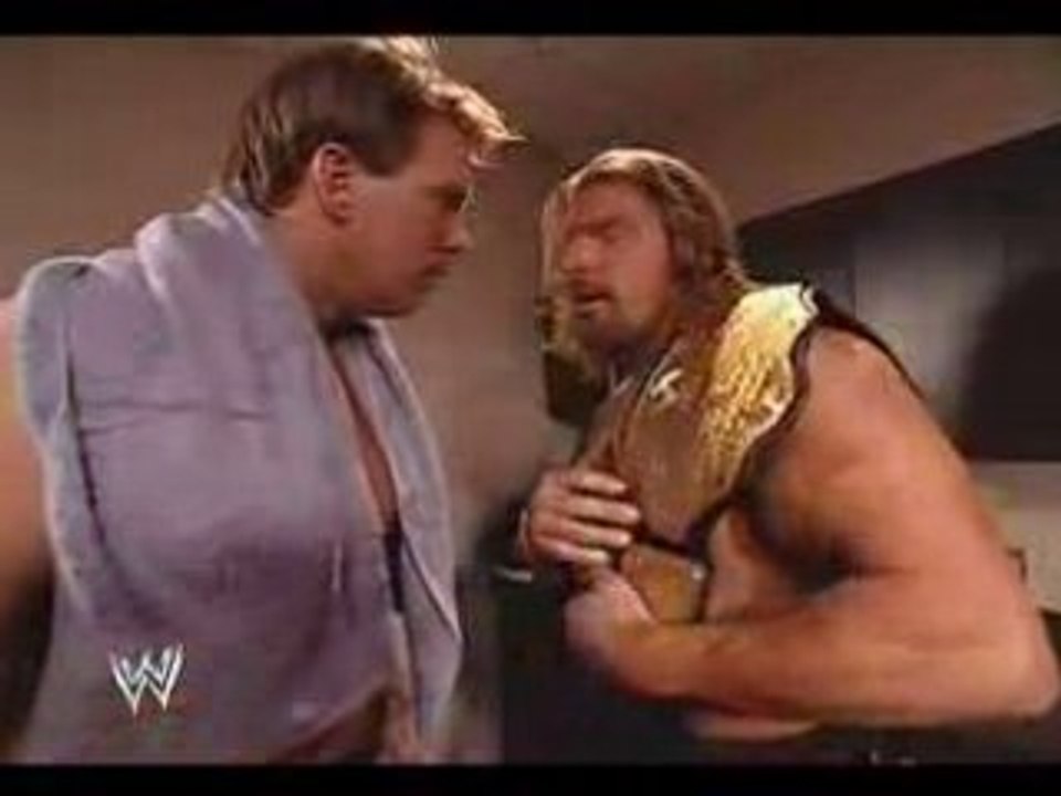 WWE Champ JBL & WH Champ Triple H Backstage