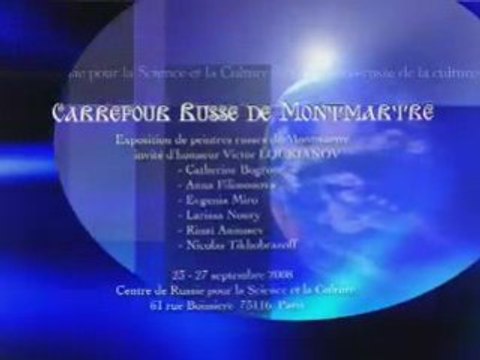 Peintres russes de Montmartre au centre culturel russe Paris