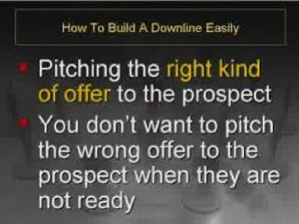 How to build a downline easily