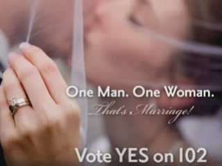 One Man. One Woman. That's Marriage.