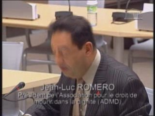Jean-Luc ROMERO, audition commission ADMD