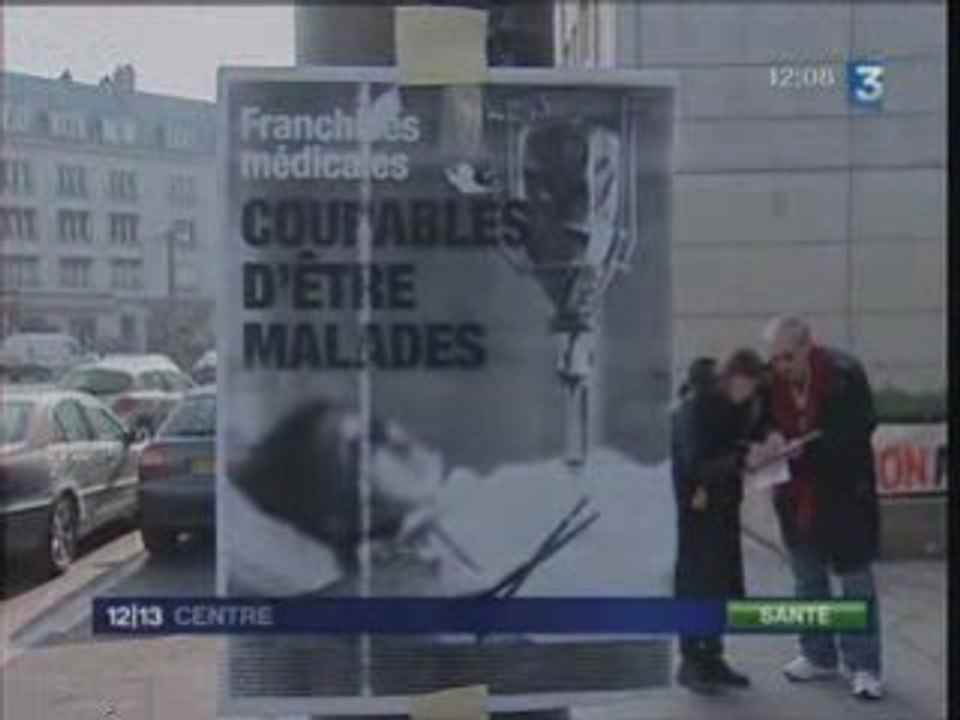 France 3 Centre - Reportage : Rassemblement devant la CPAM