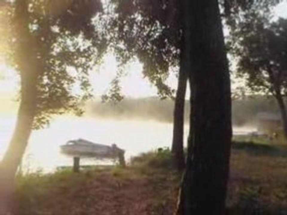 Lever de soleil dans les landes