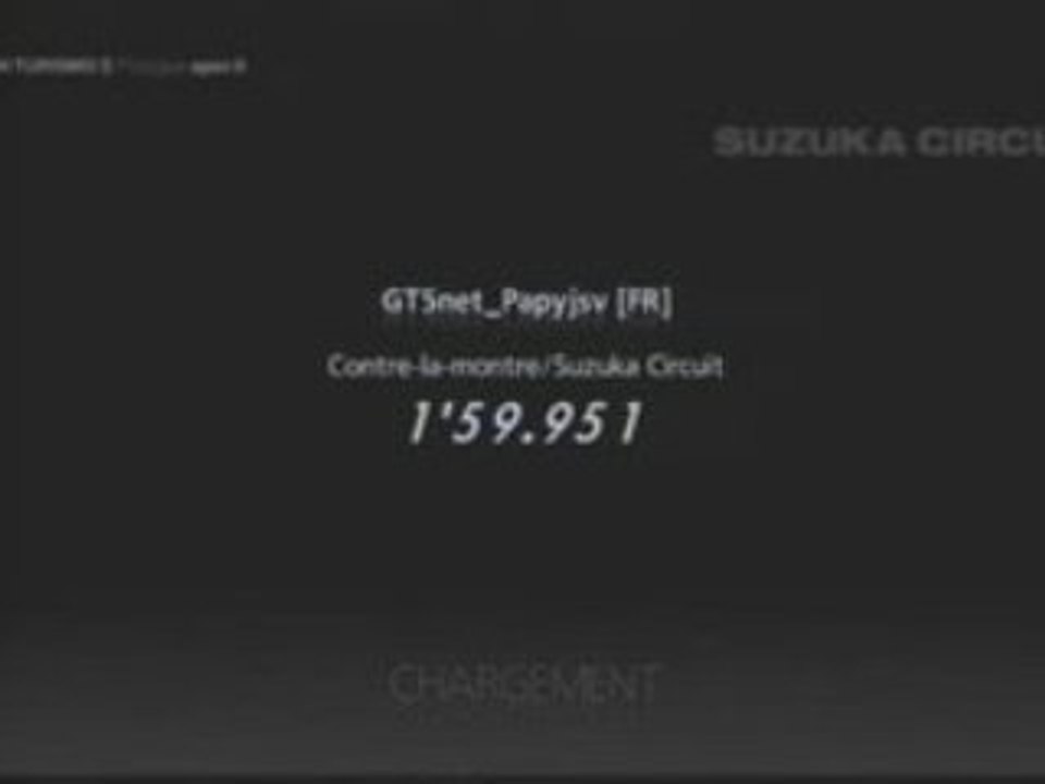 GT5 S2000 AMUSE GT1 - VUE ARRIERE - 1'59''951 SUZUKA