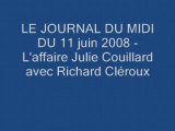 LE JOURNAL DU MIDI DU juint 2008 - L'affaire Julie Couillard