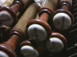 Démontage de l'orgue de l'abbatiale