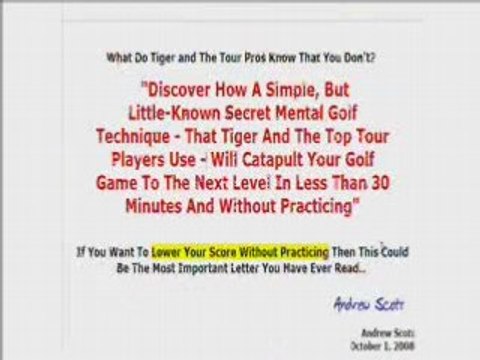 Golf Training Techniques That Work!