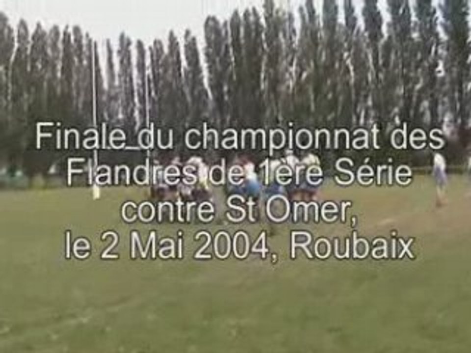 Finale 1ere serie OGS-Saint Omer 2 mai 2004 à Roubaix