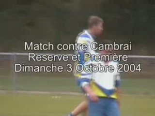 Match contre Cambrai le 3 octobre 2004 à Grande Synthe