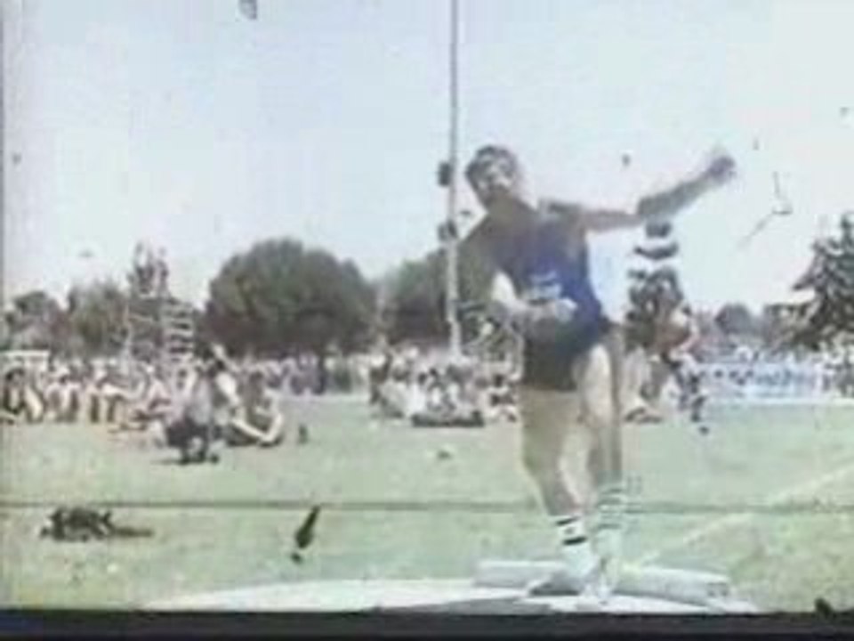 Athlétisme Brian Oldfield lancer poids record des USA