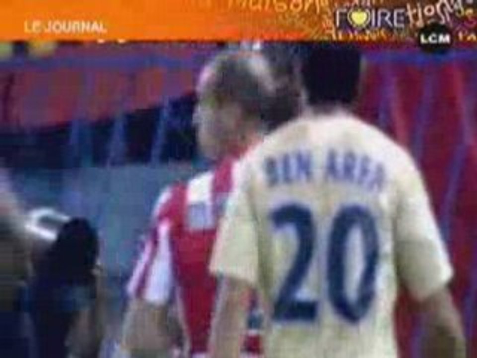 Incidents  match Atlético Madrid-Om