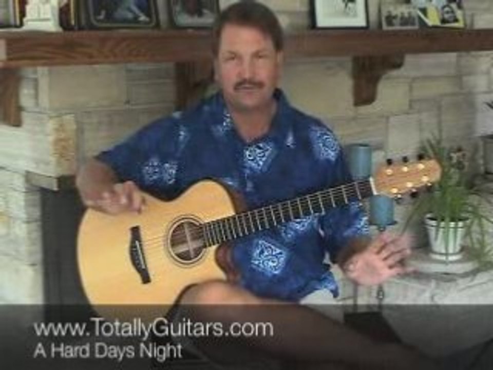 Guitar Lesson- A Hard Days Night - The Beatles