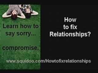 How To Fix Relationships