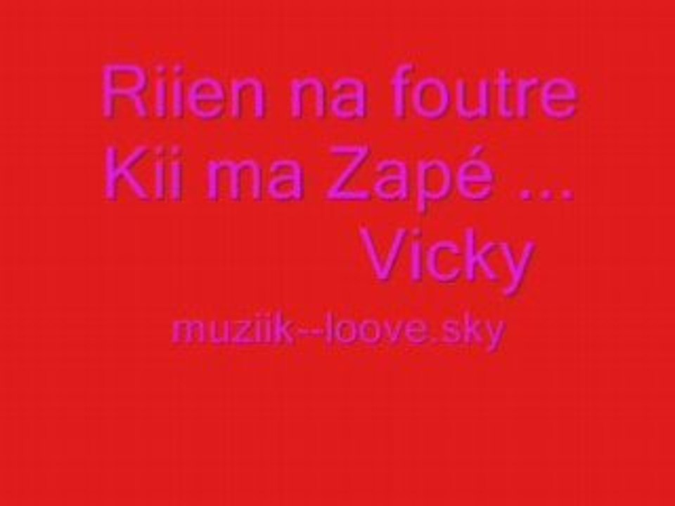 Riien na foutre ki ma zapéé